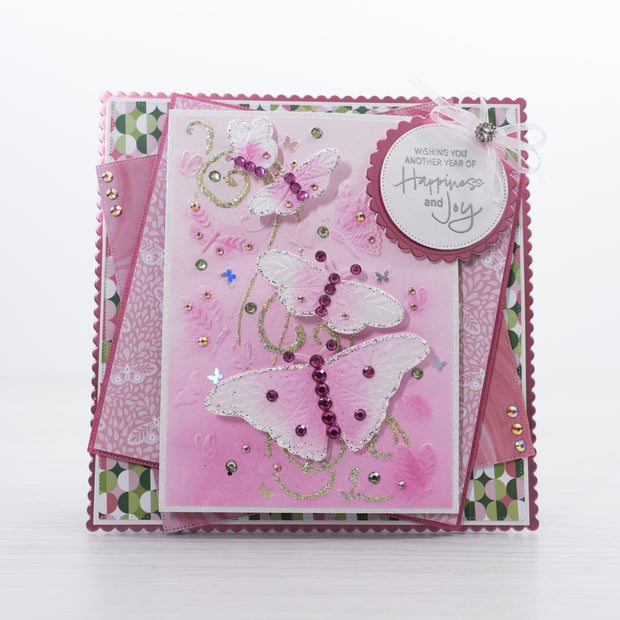 Chloes Creative Cards 5x7 3D Embossing Folder - Butterfly Cascade