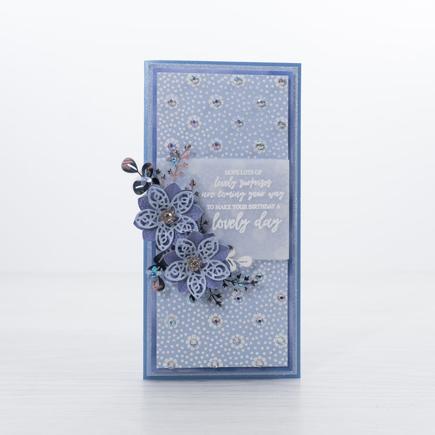 Chloes Creative Cards Photopolymer Stamp Set (DL) - Floral Background