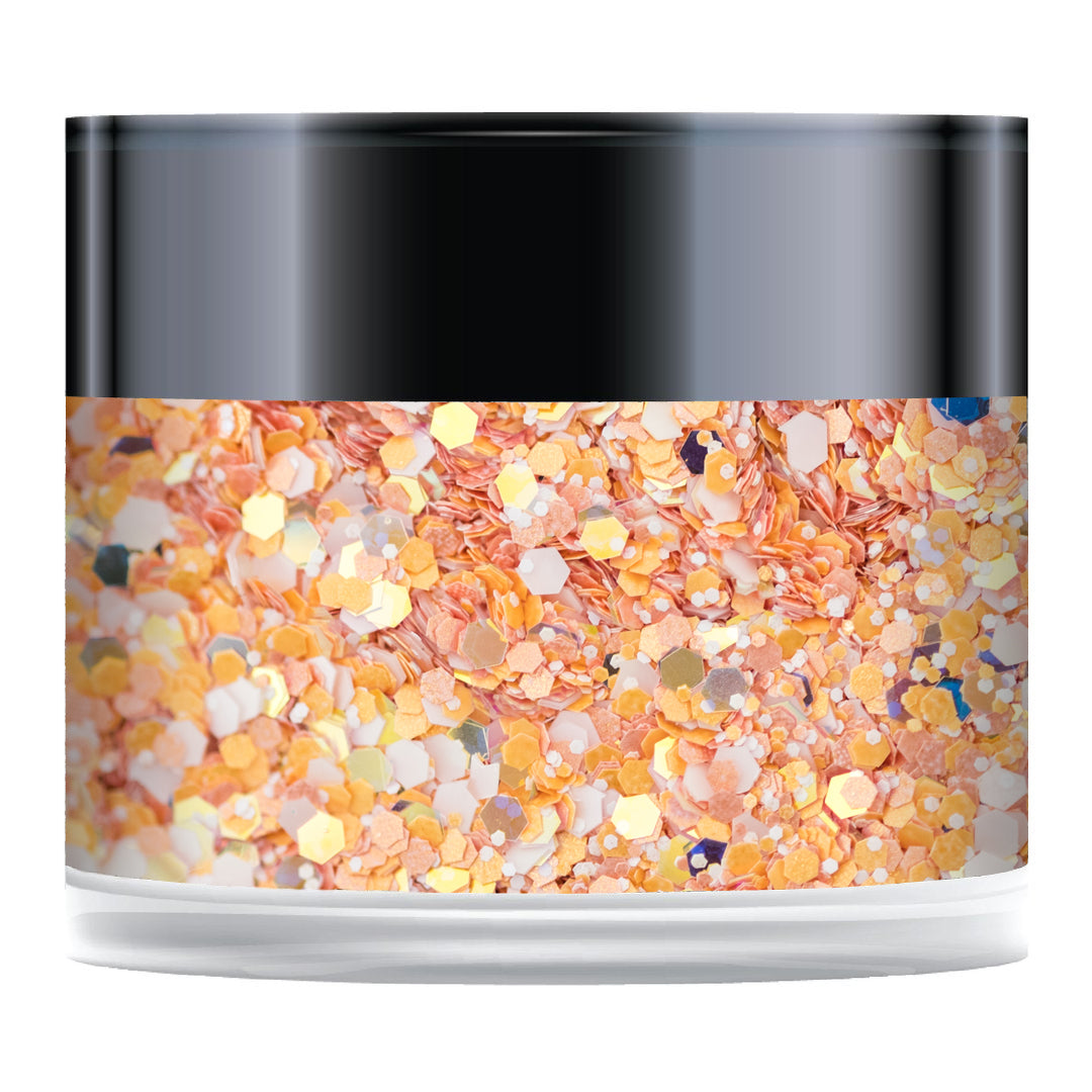 Pot de 1/2 oz de paillettes scintillantes mexicaines Sunrise