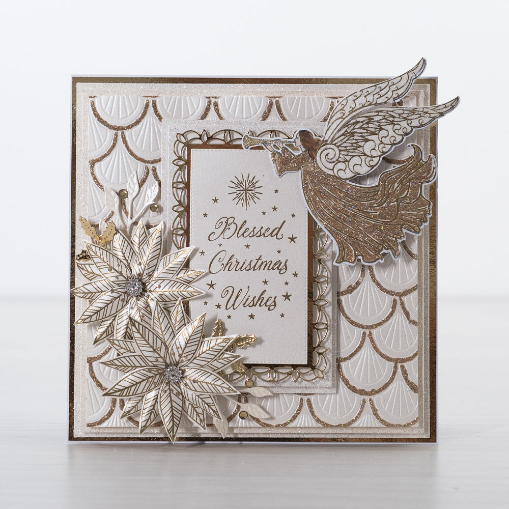 Chloe's Creative Cards Stanze und Stempel – Weihnachtsengel