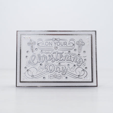 Chloes Creative Cards Photopolymer Stamp Set (A6) - Statement Sentiments Christening Day