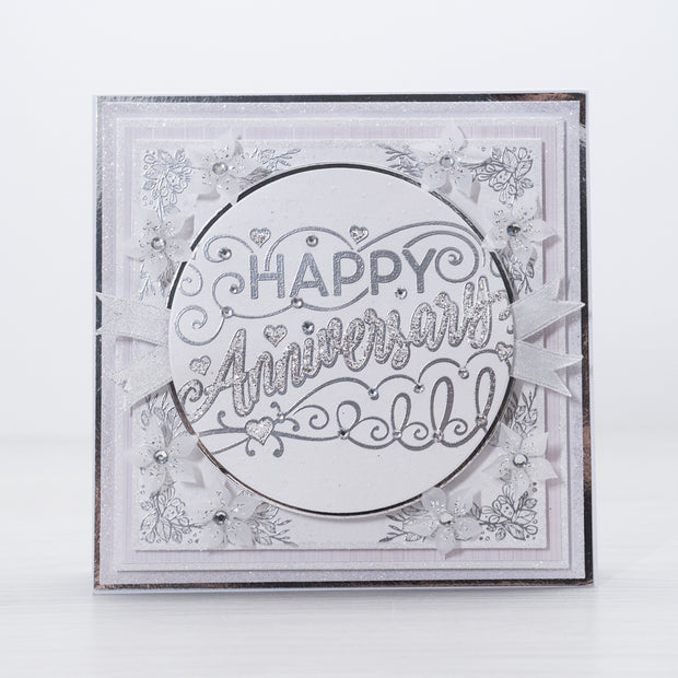 Chloes Creative Cards Photopolymer Stamp Set (A6) - Statement Sentiments Happy Anniversary