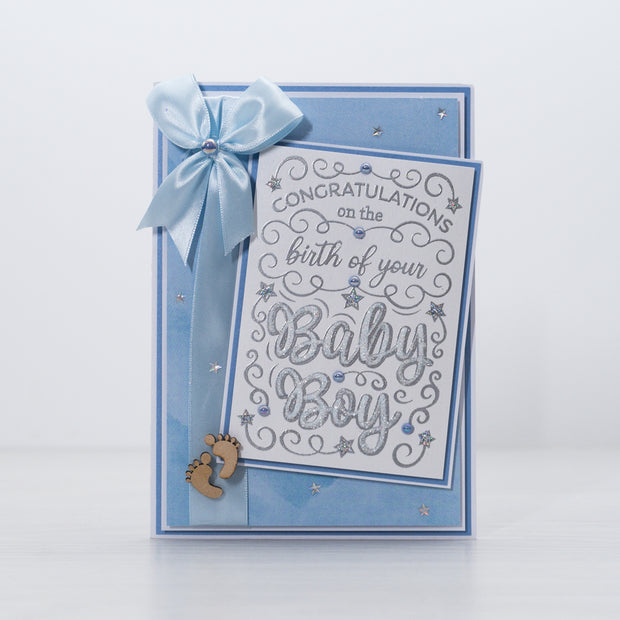 Chloes Creative Cards Photopolymer Stamp Set (A6) - Statement Sentiments Baby Boy