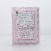 Chloes Creative Cards Photopolymer Stamp Set (A6) - Statement Sentiments Baby Girl