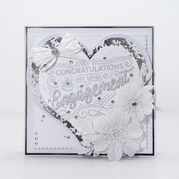 Chloes Creative Cards Photopolymer Stamp Set (A6) - Statement Sentiments Congratulations on your Engagement