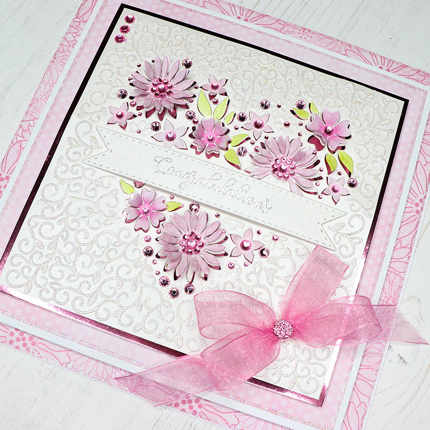 Chloe's Creative Cards Heartfelt Daisy 6x6 Cut & Emboss Folder
