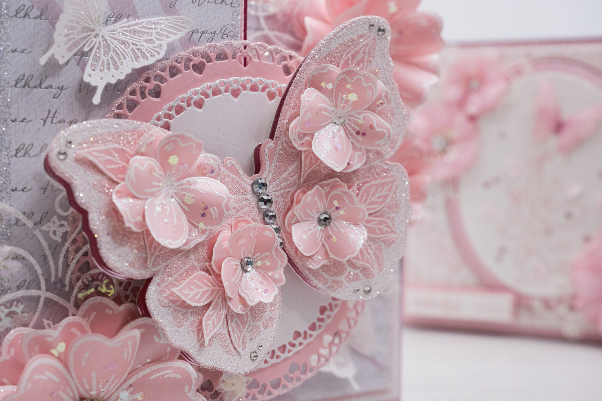Chloes Creative Cards Die & Stamp Set - Grande Floral Butterfly
