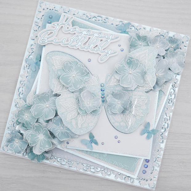 Chloes Creative Cards Die & Stamp - Grande Floral Butterfly