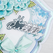 Chloes Creative Cards Die & Stamp - Filigree Happy Birthday