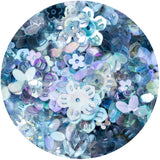 Chloes Creative Cards Blumenpailletten - Blau