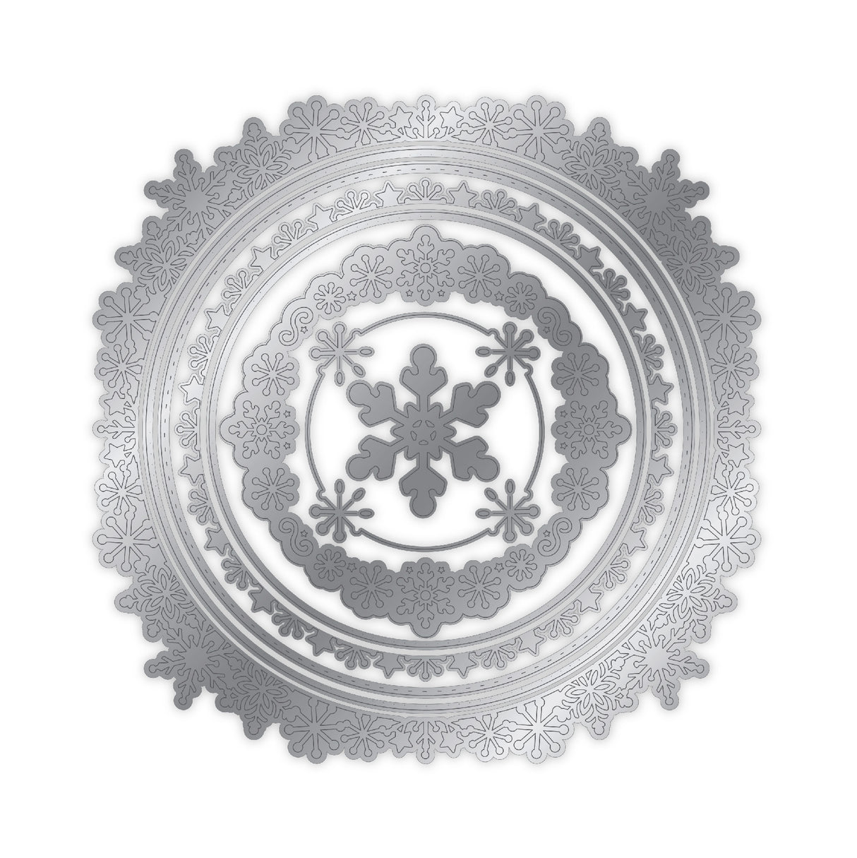 Chloes Creative Cards Metal Die Set – 8x8 Snowflake Circles