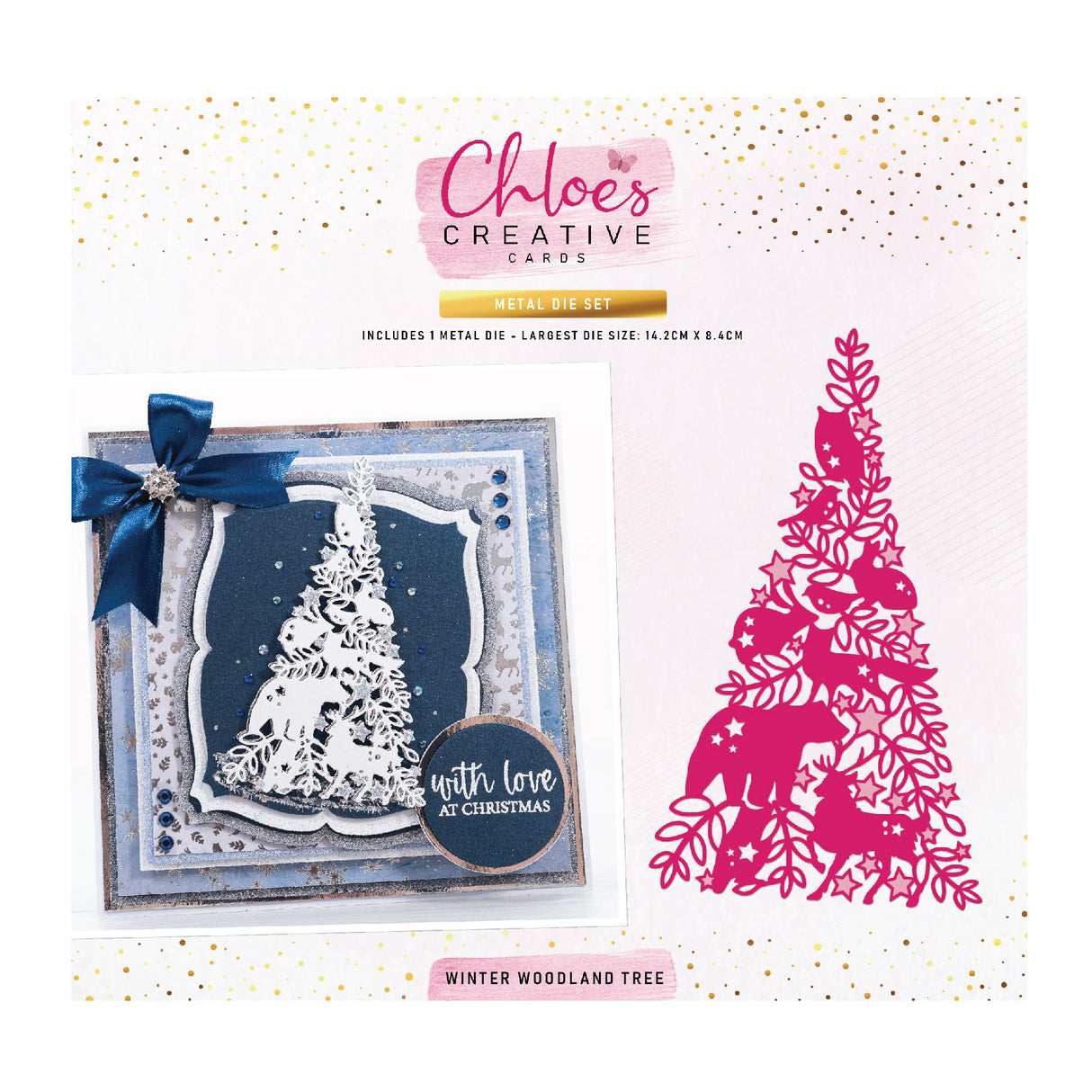 Chloes Creative Cards Metal Die Set – Winter Woodland Tree