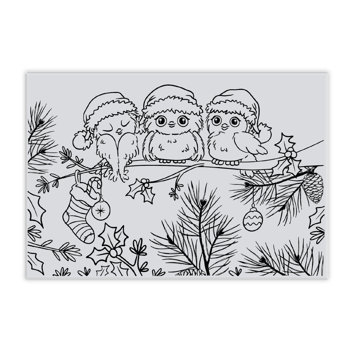 Chloes Creative Cards Photopolymer Stamp Set – Baby Owls