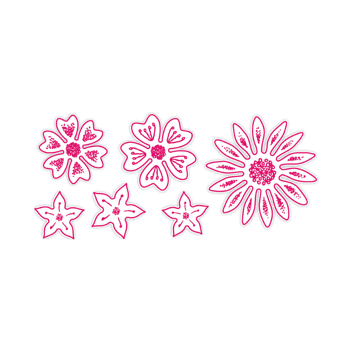 Chloe's Creative Cards Die & Stamp Set - Daisy Elements