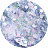 Vergoldeter, lilafarbener Sparkelicious-Glitzer im 1/2-oz-Glas