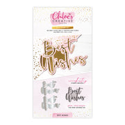 Chloes Creative Cards Best Wishes Stamp and Die Set