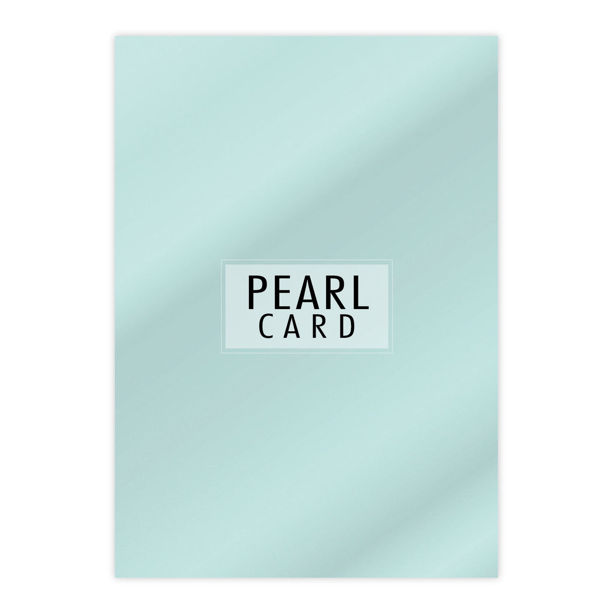 Chloes A4 Luxury Pearl Card 10 Sheets Aquamarine