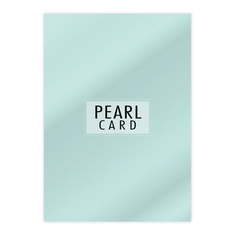 Chloes Luxury Pearl Card 10 Sheets Aquamarine