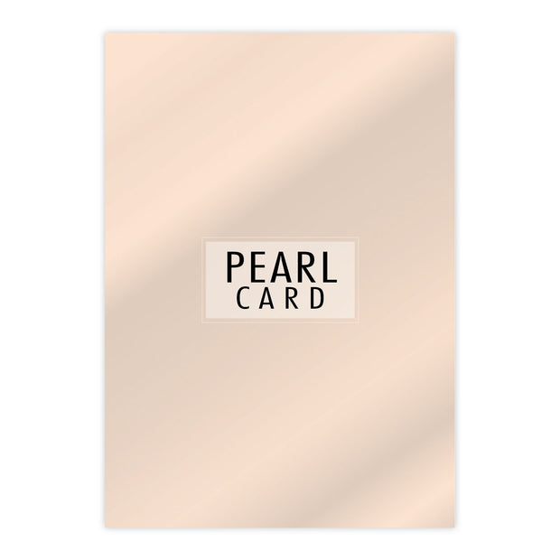 Chloes Luxury Pearl Card 10 Sheets Coral