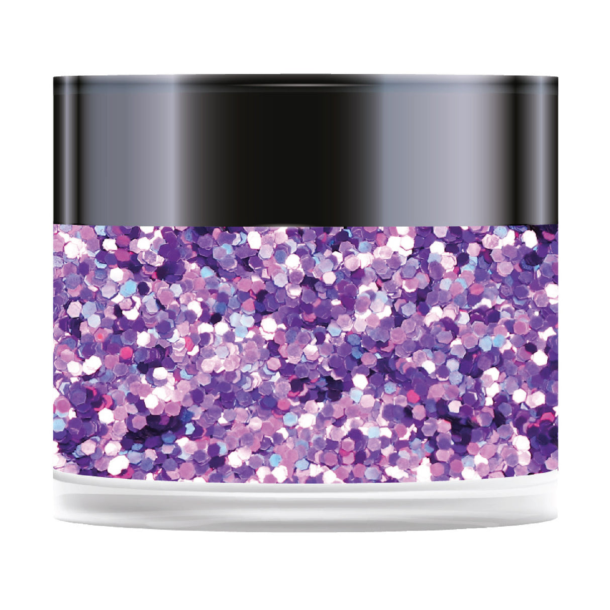 Violetter Sparkelicious-Glitzer mit Pailletten, 1/2 oz Glas