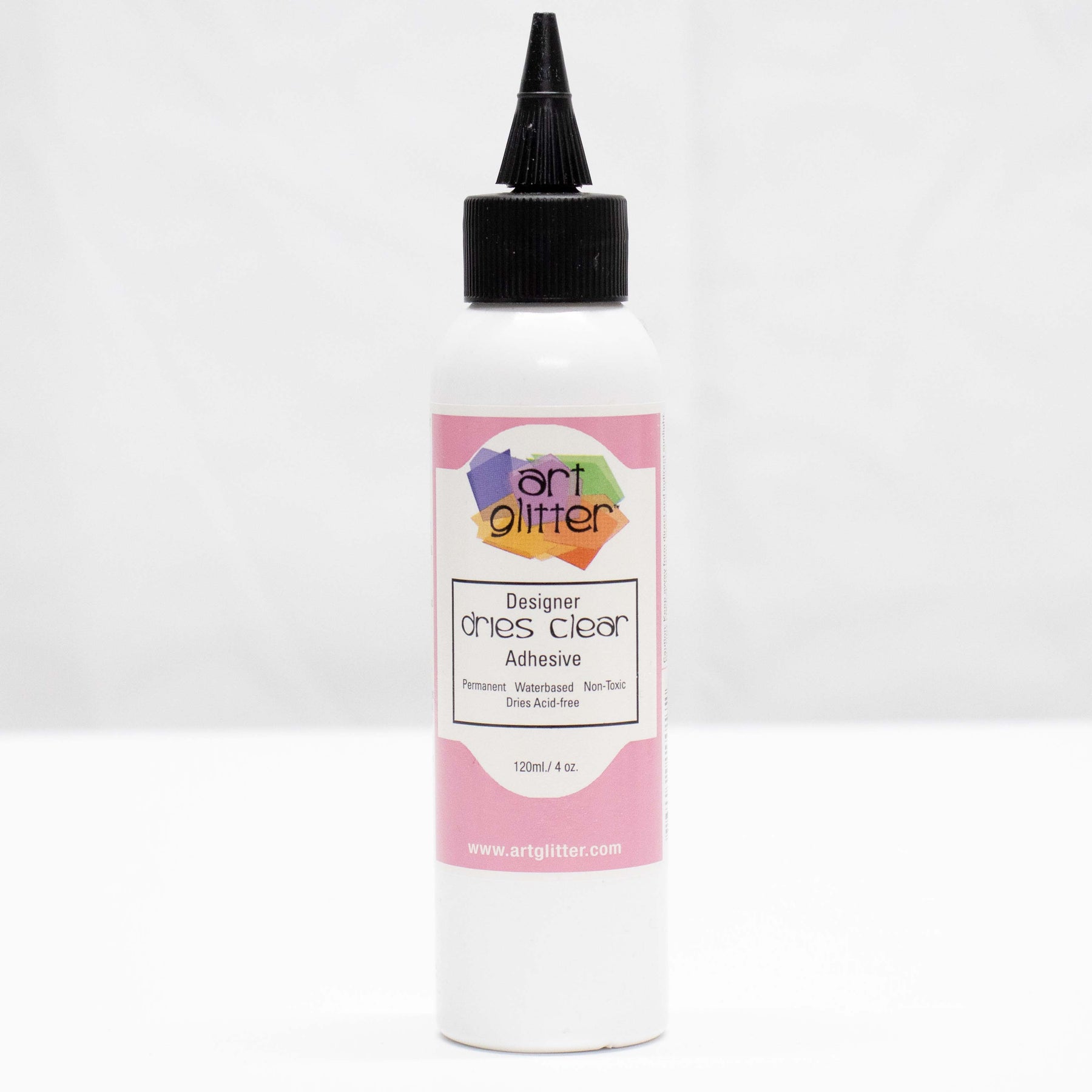 Art Glitter Designer Dries Clear PVA Glue 4oz Bottle Chloes