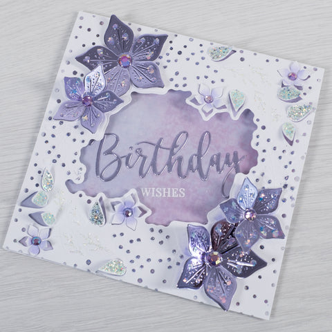 Chloes Creative Cards 6X6 Floral Cascade 3D Cut and Emboss Folder