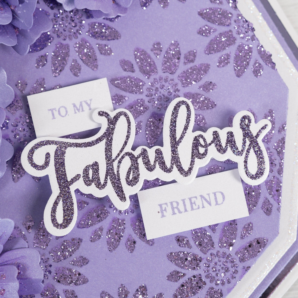 Chloes Creative Cards Die & Stamp Set - Birthday Sentiment Builder