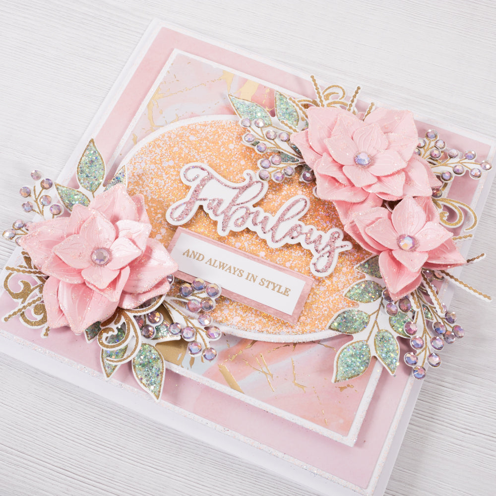Chloes Creative Cards Foiled Paper Pad (8 x 8) - Sugared Pastels
