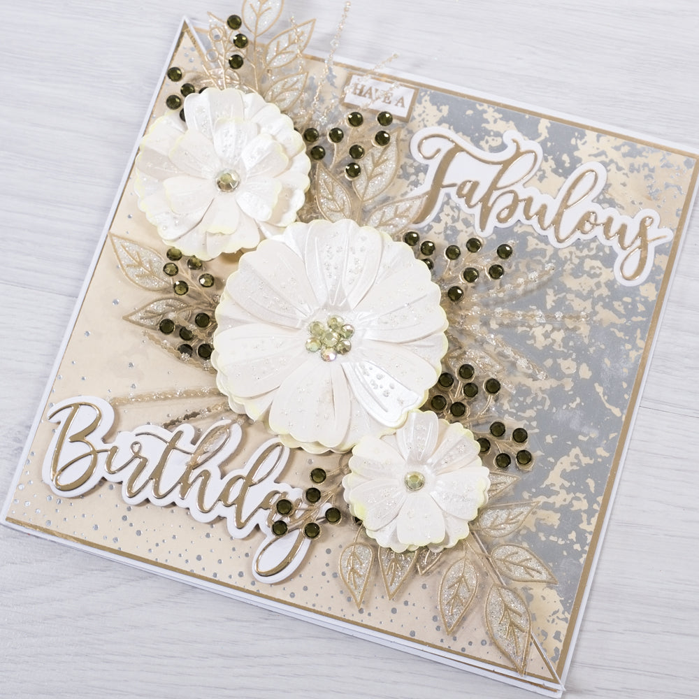Chloes Creative Cards Foiled Paper Pad (8 x 8) - Sugared Pastels