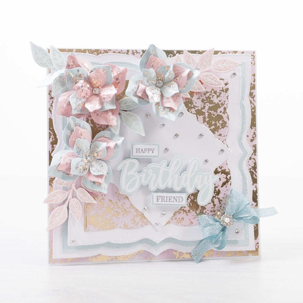 Chloes Creative Cards Foiled Paper Pad (8 x 8) - Sugared Pastels