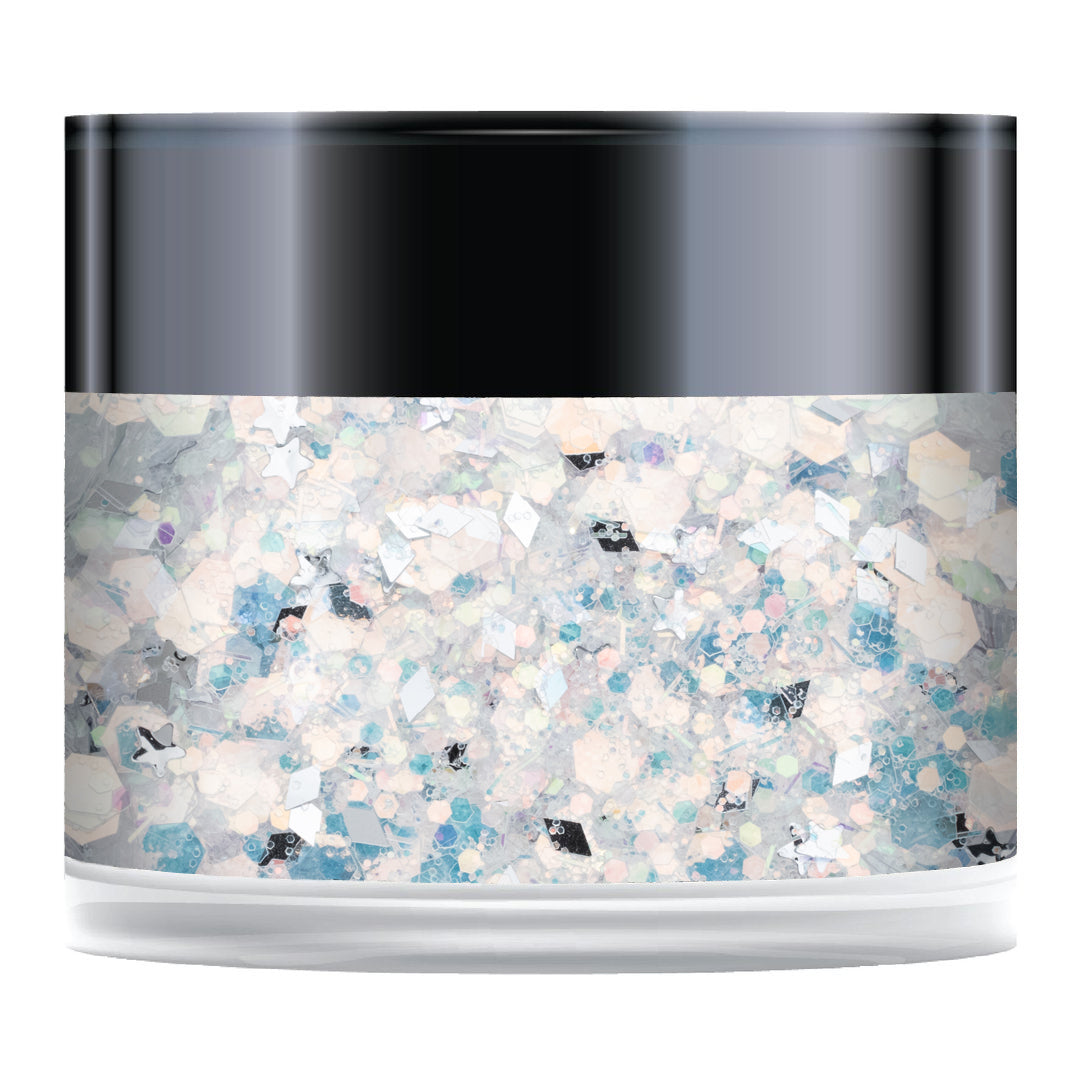 Paillettes scintillantes Frosty Christmas Sparkelicious en pot de 1/2 oz