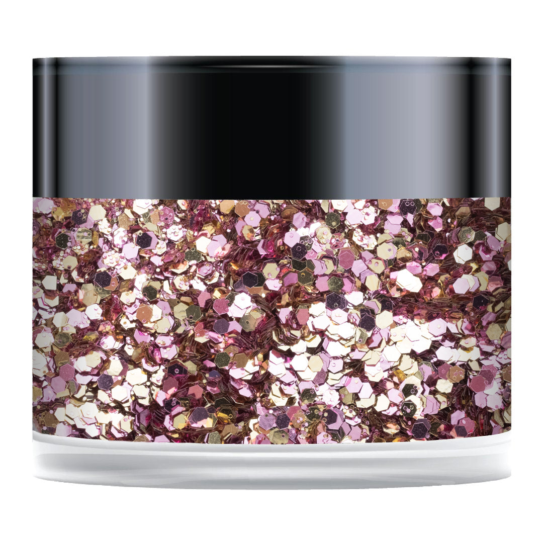 Golden Blush Sparkelicious Glitter 1/2oz Jar