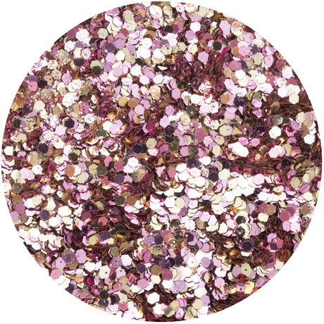 Golden Blush Sparkelicious Glitter 1/2oz Jar