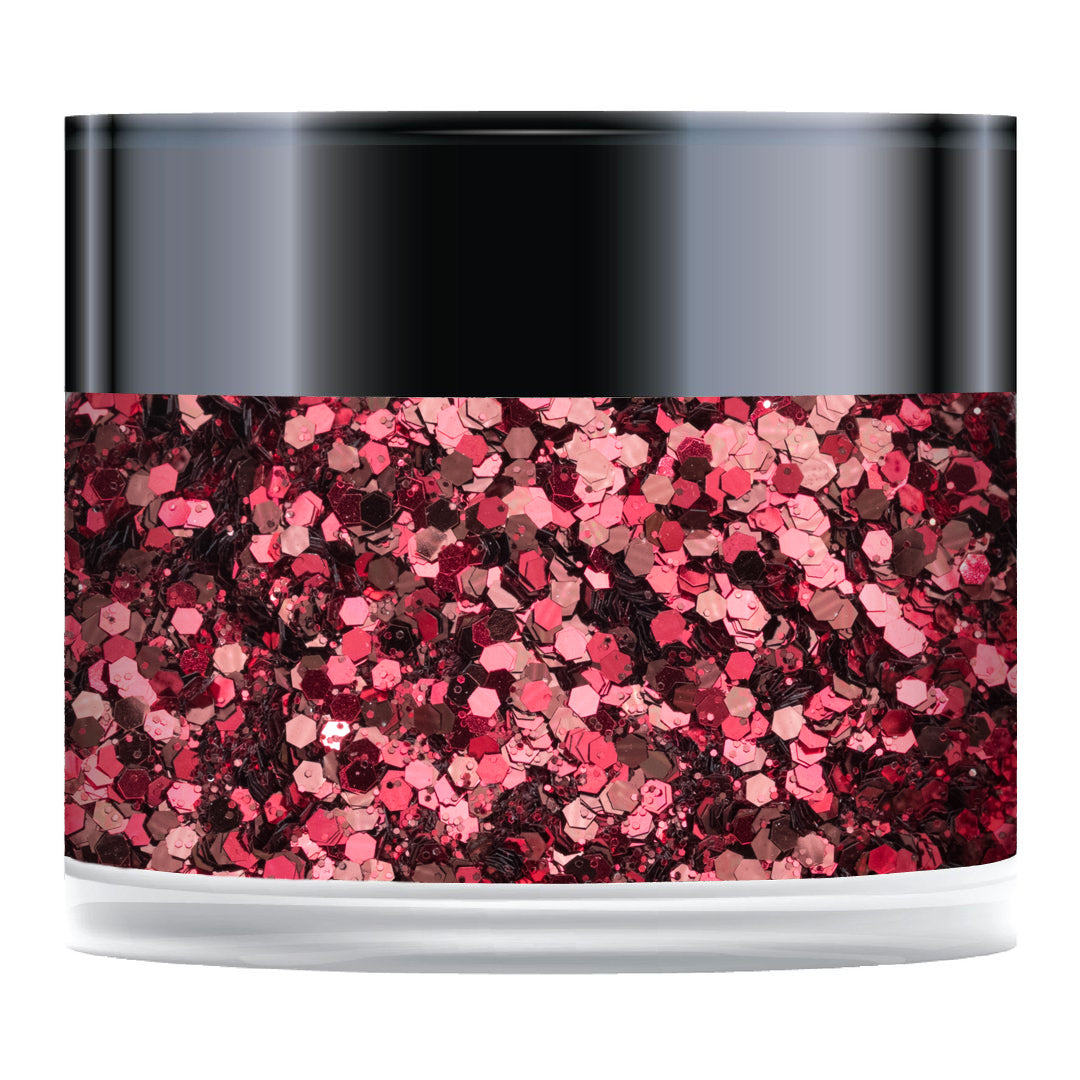 Paillettes Sparkelicious Red Velvet en pot de 1/2 oz
