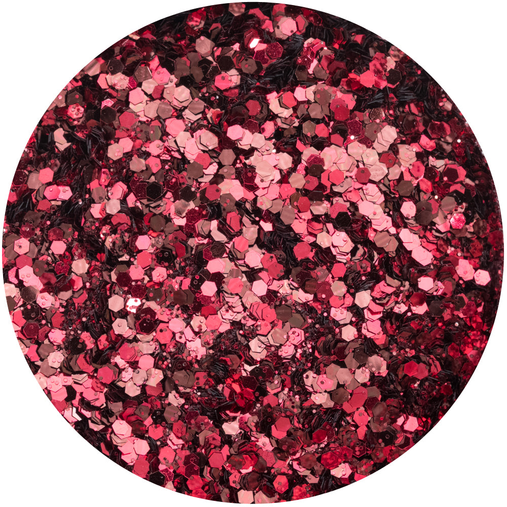 Paillettes Sparkelicious Red Velvet en pot de 1/2 oz