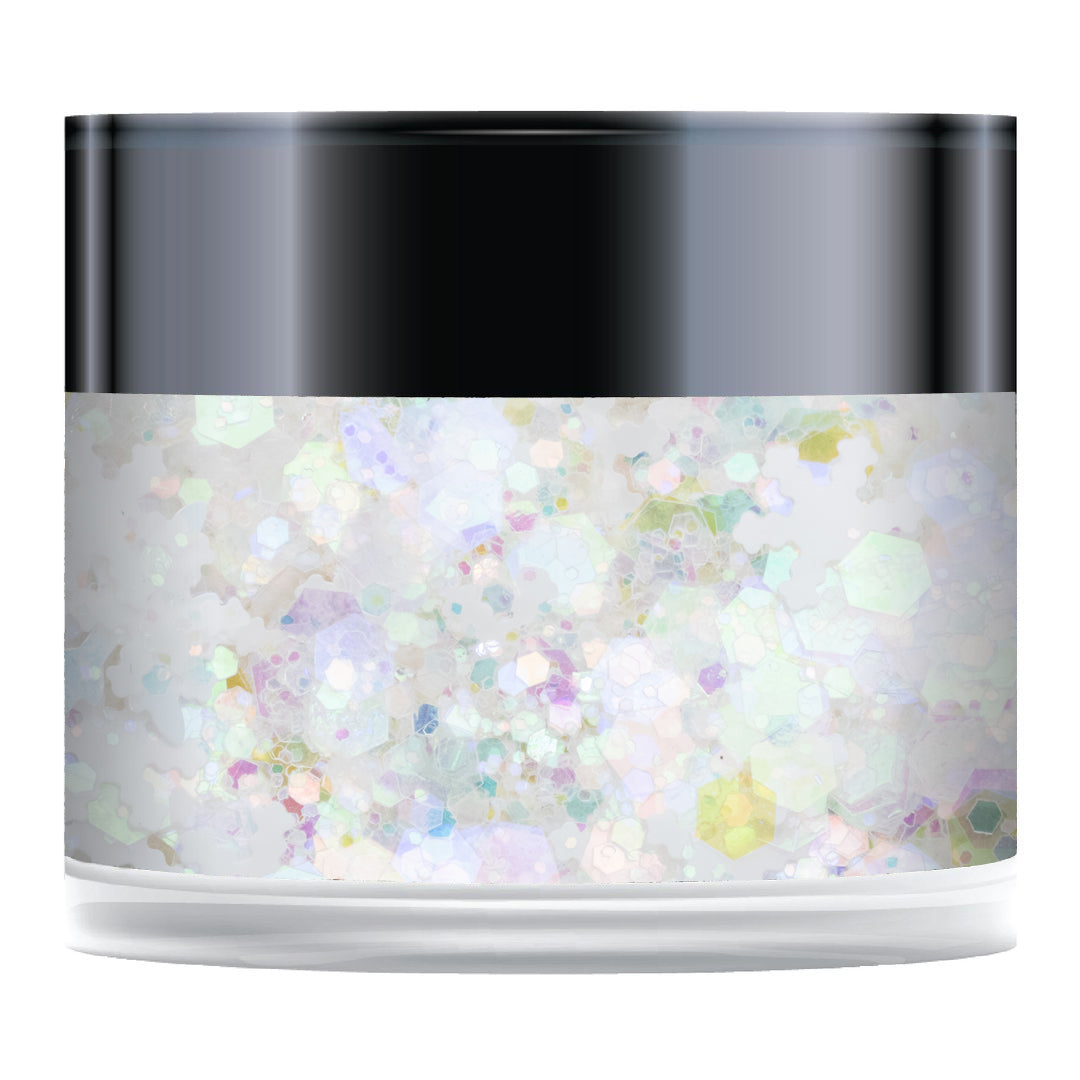 Snowflake Flurry Sparkelicious Glitter 1/2oz Jar
