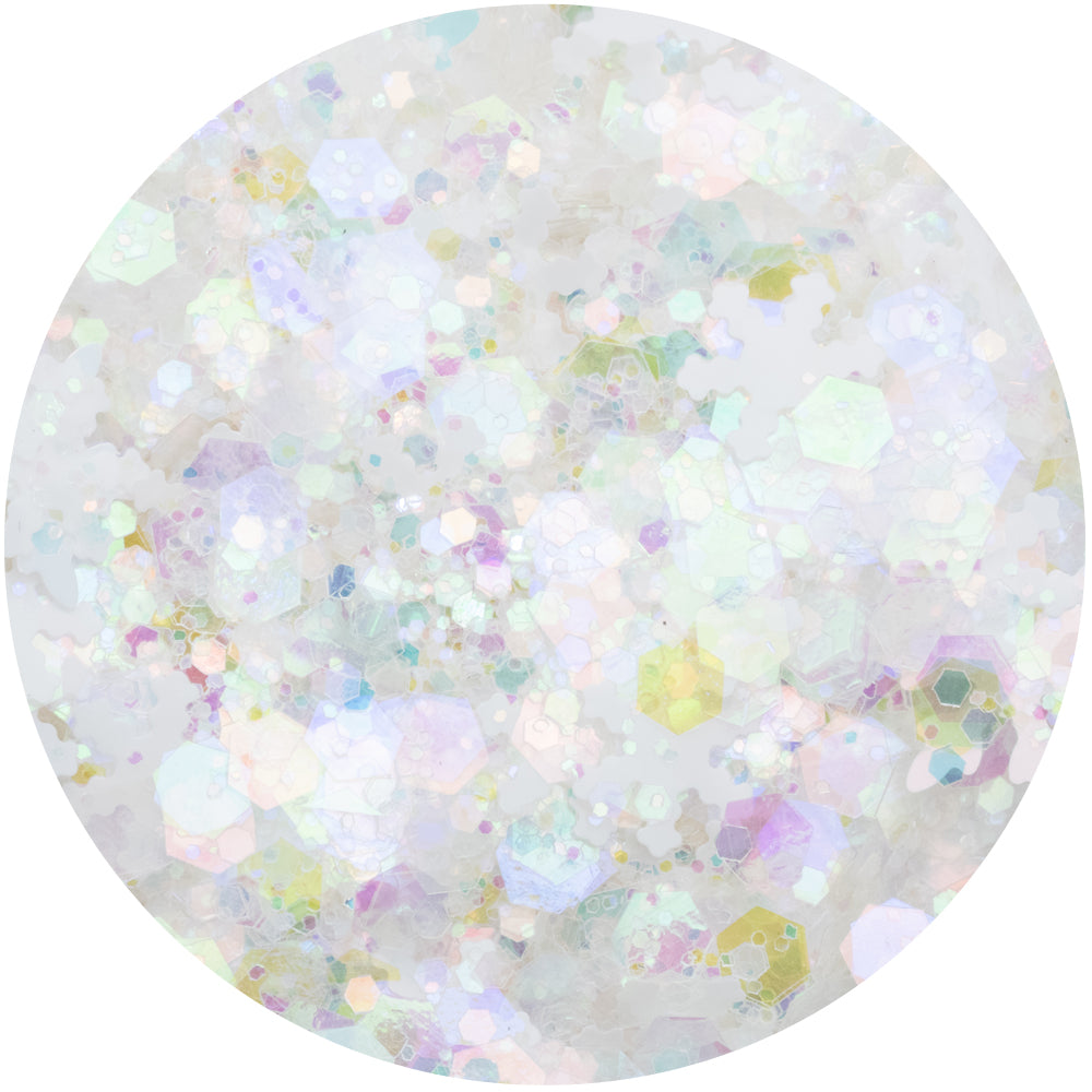 Snowflake Flurry Sparkelicious Glitter 1/2oz Jar