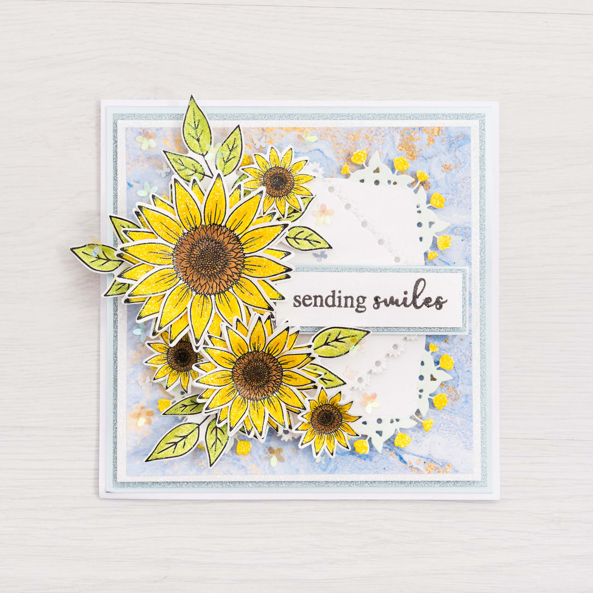 Chloes Creative Cards Die & Stamp Set – Sunflower Trio