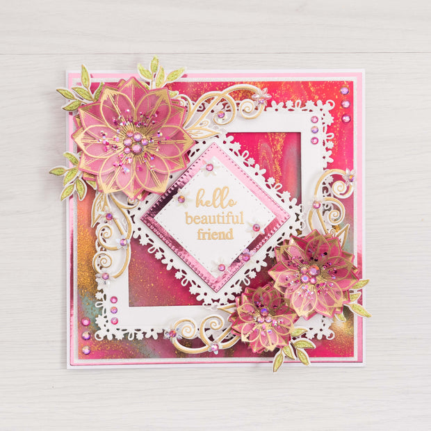 Chloe’s Creative Cards Die & Stamp Set – Summer Flower Trio