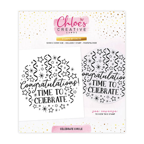 Chloes Creative Cards Photopolymer Stamp Set - Celebrate Circle