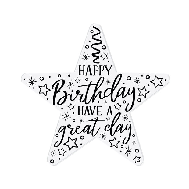 Chloes Creative Cards Photopolymer Stamp Set - Birthday Star