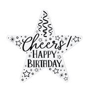 Chloes Creative Cards Photopolymer Stamp Set - Cheers Happy Birthday Star