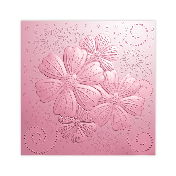 Chloes Creative Cards 6x6 Blossoming Medley 3D Cut and Emboss Folder