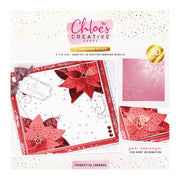 Chloes Creative Cards 3D Embossing Folder (6 x 6) - Poinsettia Corners