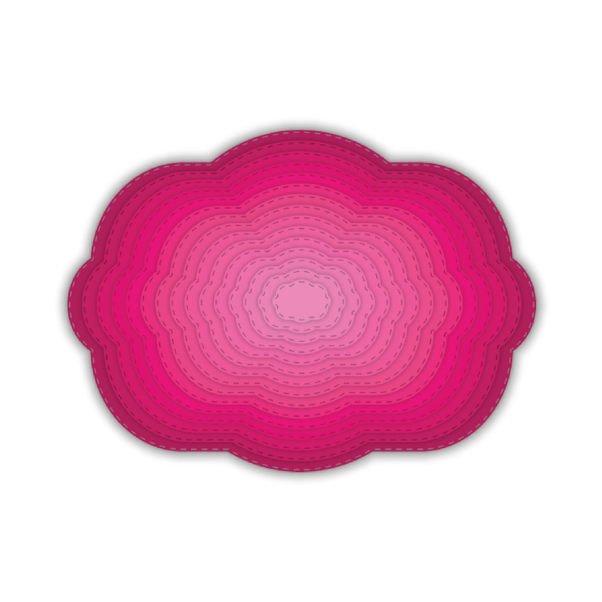 Ensemble de matrices en métal pour cartes créatives de Chloé – Grand cadre à bulles