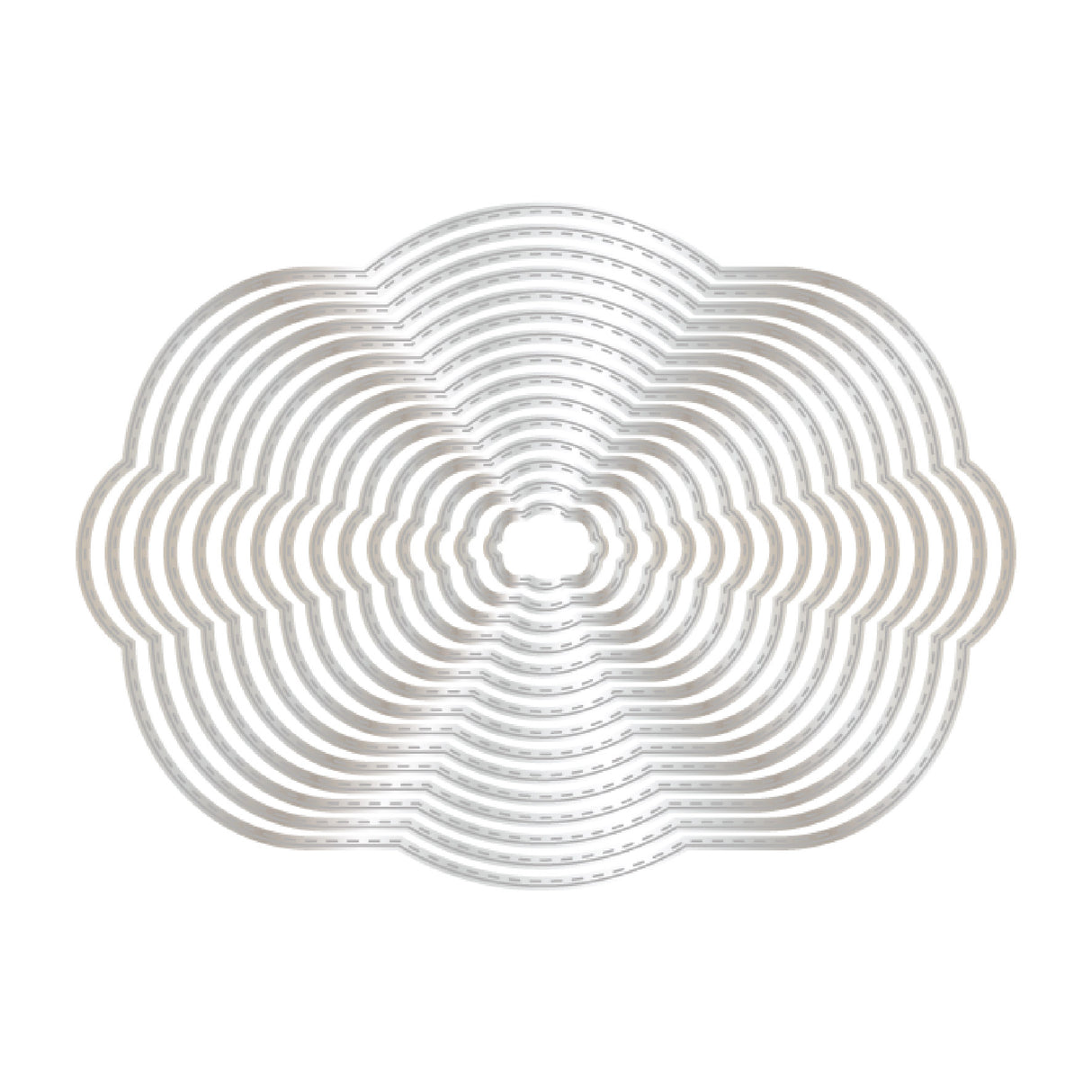 Ensemble de matrices en métal pour cartes créatives de Chloé – Grand cadre à bulles