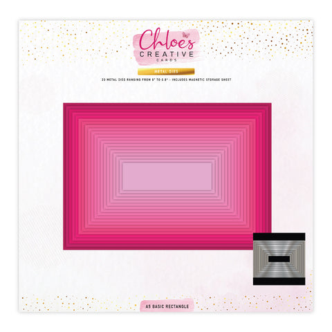 Chloes Creative Cards Metal Die Set - A5 Basic Rectangles