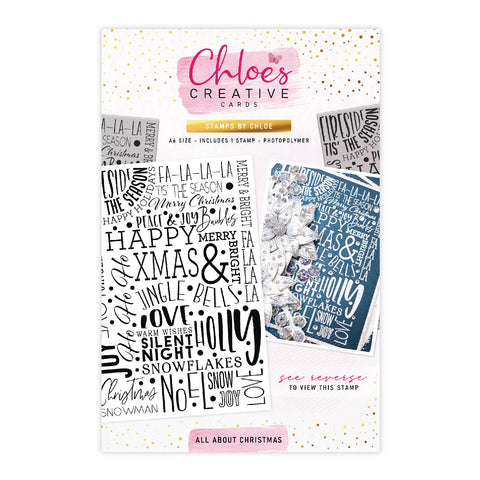 Chloes Creative Cards All About Christmas Clear Photopolymer Stamp