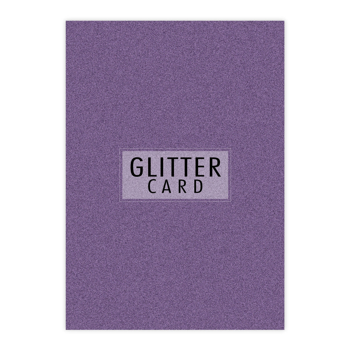 Chloes Creative Cards A4 Glitter Card - Amethyst