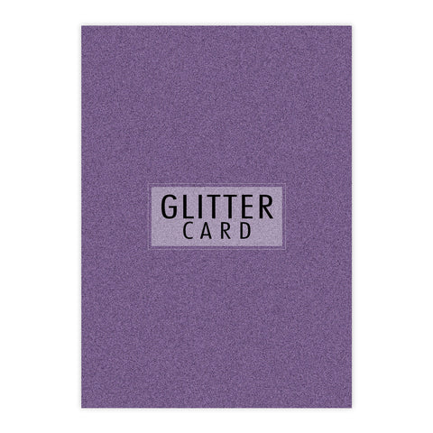 Chloes Creative Cards A4 Glitter Card - Amethyst